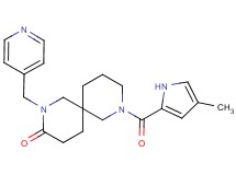 8-[(4-methyl-1H-pyrrol-2-yl)carbonyl]-2-(4-pyridinylmethyl)-2,8-diazaspiro[5.5]undecan-3-one