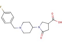 1-[1-(4-fluorobenzyl)piperidin-4-yl]-5-oxopyrrolidine-3-carboxylic acid