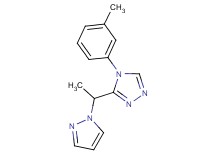 4-(3-methylphenyl)-3-[1-(1H-pyrazol-1-yl)ethyl]-4H-1,2,4-triazole