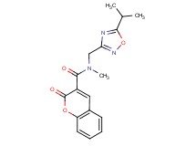 N-[(5-isopropyl-1,2,4-oxadiazol-3-yl)methyl]-N-methyl-2-oxo-2H-chromene-3-carboxamide