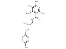 5-chloro-2-hydroxy-N-[2-hydroxy-3-(4-methylphenoxy)propyl]-4,6-dimethylnicotinamide