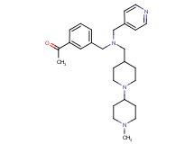1-(3-{[[(1'-methyl-1,4'-bipiperidin-4-yl)methyl](4-pyridinylmethyl)amino]methyl}phenyl)ethanone