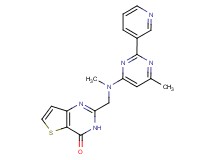 2-{[methyl(6-methyl-2-pyridin-3-ylpyrimidin-4-yl)amino]methyl}thieno[3,2-d]pyrimidin-4(3H)-one