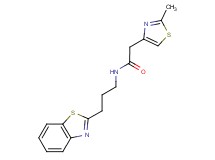 N-[3-(1,3-benzothiazol-2-yl)propyl]-2-(2-methyl-1,3-thiazol-4-yl)acetamide