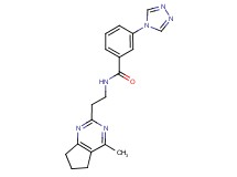 N-[2-(4-methyl-6,7-dihydro-5H-cyclopenta[d]pyrimidin-2-yl)ethyl]-3-(4H-1,2,4-triazol-4-yl)benzamide