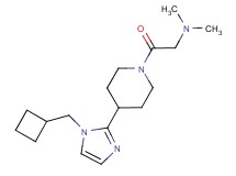 (2-{4-[1-(cyclobutylmethyl)-1H-imidazol-2-yl]-1-piperidinyl}-2-oxoethyl)dimethylamine