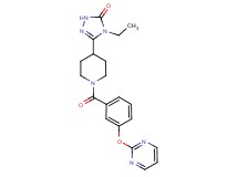 4-ethyl-5-{1-[3-(pyrimidin-2-yloxy)benzoyl]piperidin-4-yl}-2,4-dihydro-3H-1,2,4-triazol-3-one