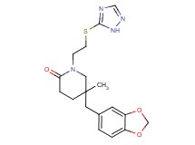 5-(1,3-benzodioxol-5-ylmethyl)-5-methyl-1-[2-(1H-1,2,4-triazol-5-ylthio)ethyl]piperidin-2-one