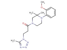 1-(2-methoxyphenyl)-2,2-dimethyl-4-[3-(5-methyl-1H-tetrazol-1-yl)propanoyl]piperazine