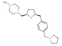 1-methyl-4-({(2R*,5S*)-5-[4-(pyrrolidin-1-ylmethyl)benzyl]tetrahydrofuran-2-yl}methyl)piperazine