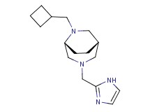 (1S*,5R*)-6-(cyclobutylmethyl)-3-(1H-imidazol-2-ylmethyl)-3,6-diazabicyclo[3.2.2]nonane