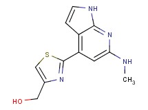 {2-[6-(methylamino)-1H-pyrrolo[2,3-b]pyridin-4-yl]-1,3-thiazol-4-yl}methanol