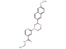 N-ethyl-2-[2-(6-methoxy-2-naphthyl)morpholin-4-yl]isonicotinamide