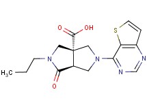 (3aS*,6aS*)-1-oxo-2-propyl-5-thieno[3,2-d]pyrimidin-4-ylhexahydropyrrolo[3,4-c]pyrrole-3a(1H)-carboxylic acid