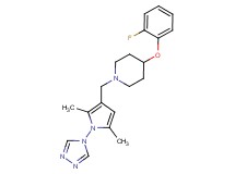 1-{[2,5-dimethyl-1-(4H-1,2,4-triazol-4-yl)-1H-pyrrol-3-yl]methyl}-4-(2-fluorophenoxy)piperidine
