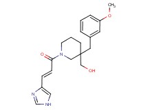 [1-[(2E)-3-(1H-imidazol-4-yl)-2-propenoyl]-3-(3-methoxybenzyl)-3-piperidinyl]methanol