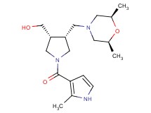 {(3R*,4R*)-4-{[(2R*,6S*)-2,6-dimethyl-4-morpholinyl]methyl}-1-[(2-methyl-1H-pyrrol-3-yl)carbonyl]-3-pyrrolidinyl}methanol