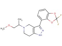 3-(2,2-difluoro-1,3-benzodioxol-4-yl)-5-(2-methoxy-1-methylethyl)-4,5,6,7-tetrahydro-1H-pyrazolo[4,3-c]pyridine