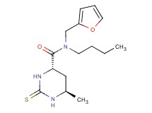 (4S*,6R*)-N-butyl-N-(2-furylmethyl)-6-methyl-2-thioxohexahydropyrimidine-4-carboxamide
