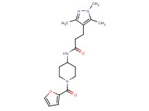N-[1-(2-furoyl)piperidin-4-yl]-3-(1,3,5-trimethyl-1H-pyrazol-4-yl)propanamide