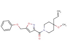 4-allyl-4-methoxy-1-{[5-(phenoxymethyl)isoxazol-3-yl]carbonyl}piperidine