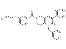 6-[3-(allyloxy)benzoyl]-3-(2-fluorophenyl)-1-(4-pyridinylmethyl)-5,6,7,8-tetrahydro-1,6-naphthyridin-2(1H)-one