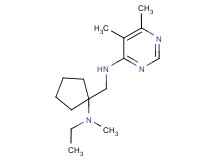 N-({1-[ethyl(methyl)amino]cyclopentyl}methyl)-5,6-dimethylpyrimidin-4-amine