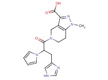 5-[3-(1H-imidazol-4-yl)-2-(1H-pyrrol-1-yl)propanoyl]-1-methyl-4,5,6,7-tetrahydro-1H-pyrazolo[4,3-c]pyridine-3-carboxylic acid