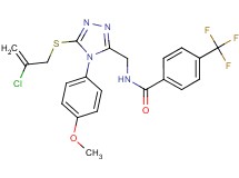 N-{[5-[(2-chloro-2-propen-1-yl)thio]-4-(4-methoxyphenyl)-4H-1,2,4-triazol-3-yl]methyl}-4-(trifluoromethyl)benzamide