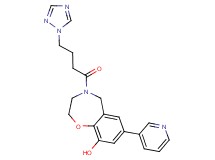 7-pyridin-3-yl-4-[4-(1H-1,2,4-triazol-1-yl)butanoyl]-2,3,4,5-tetrahydro-1,4-benzoxazepin-9-ol