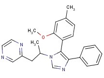 2-{2-[5-(2-methoxy-4-methylphenyl)-4-phenyl-1H-imidazol-1-yl]propyl}pyrazine