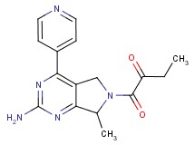 1-(2-amino-7-methyl-4-pyridin-4-yl-5,7-dihydro-6H-pyrrolo[3,4-d]pyrimidin-6-yl)-1-oxobutan-2-one