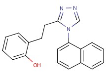 2-{2-[4-(1-naphthyl)-4H-1,2,4-triazol-3-yl]ethyl}phenol
