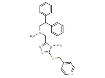 (2,2-diphenylethyl)methyl({4-methyl-5-[(4-pyridinylmethyl)thio]-4H-1,2,4-triazol-3-yl}methyl)amine
