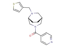 (1R*,5R*)-3-isonicotinoyl-6-(3-thienylmethyl)-3,6-diazabicyclo[3.2.2]nonane