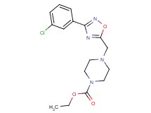 ethyl 4-{[3-(3-chlorophenyl)-1,2,4-oxadiazol-5-yl]methyl}-1-piperazinecarboxylate