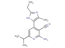 2-amino-4-(2-ethyl-4-methyl-1H-imidazol-5-yl)-6-isopropylnicotinonitrile