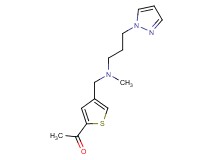 1-[4-({methyl[3-(1H-pyrazol-1-yl)propyl]amino}methyl)-2-thienyl]ethanone