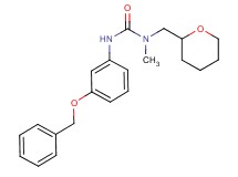 N'-[3-(benzyloxy)phenyl]-N-methyl-N-(tetrahydro-2H-pyran-2-ylmethyl)urea