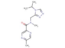 N-[(4-isopropyl-4H-1,2,4-triazol-3-yl)methyl]-N,5-dimethyl-2-pyrazinecarboxamide
