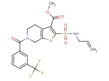 methyl 2-[(allylamino)sulfonyl]-6-[3-(trifluoromethyl)benzoyl]-4,5,6,7-tetrahydrothieno[2,3-c]pyridine-3-carboxylate
