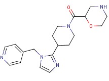2-({4-[1-(4-pyridinylmethyl)-1H-imidazol-2-yl]-1-piperidinyl}carbonyl)morpholine