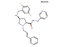 (4S)-4-[(2,5-difluorobenzyl)amino]-1-[(2E)-3-phenyl-2-propen-1-yl]-N-(3-pyridinylmethyl)-L-prolinamide