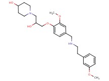 1-{2-hydroxy-3-[2-methoxy-4-({[2-(3-methoxyphenyl)ethyl]amino}methyl)phenoxy]propyl}-4-piperidinol