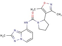 2-(3,5-dimethylisoxazol-4-yl)-N-(2-methyl[1,2,4]triazolo[1,5-a]pyridin-8-yl)pyrrolidine-1-carboxamide