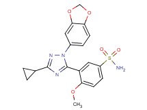 3-[1-(1,3-benzodioxol-5-yl)-3-cyclopropyl-1H-1,2,4-triazol-5-yl]-4-methoxybenzenesulfonamide