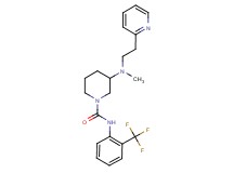 3-{methyl[2-(2-pyridinyl)ethyl]amino}-N-[2-(trifluoromethyl)phenyl]-1-piperidinecarboxamide