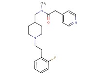 N-({1-[2-(2-fluorophenyl)ethyl]-4-piperidinyl}methyl)-N-methyl-2-(4-pyridinyl)acetamide
