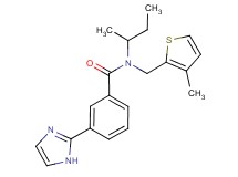N-(sec-butyl)-3-(1H-imidazol-2-yl)-N-[(3-methyl-2-thienyl)methyl]benzamide