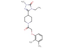 5-{1-[(2,3-dimethylphenoxy)acetyl]piperidin-4-yl}-4-ethyl-2-methyl-2,4-dihydro-3H-1,2,4-triazol-3-one